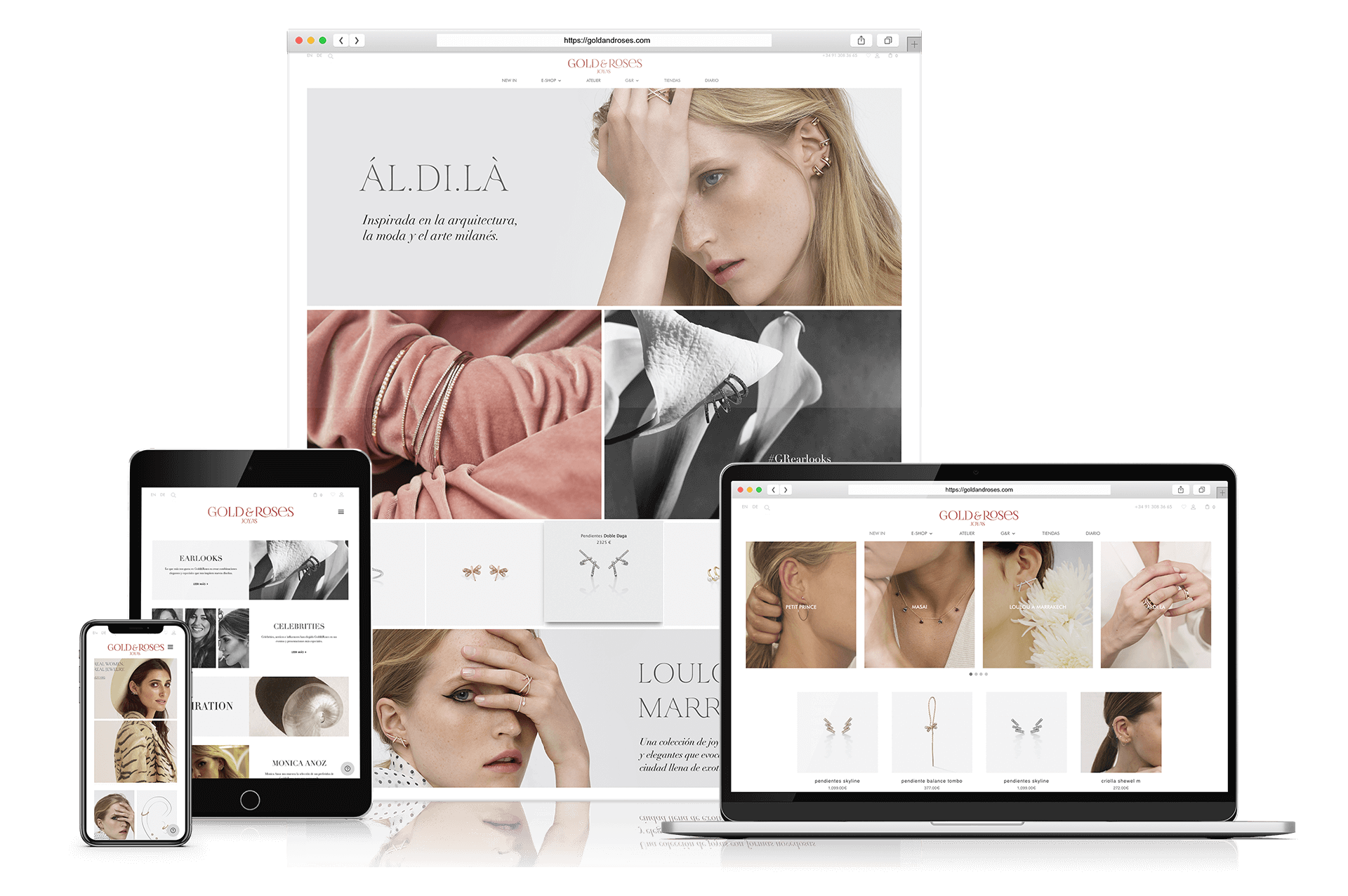 Gold&Roses - web & app